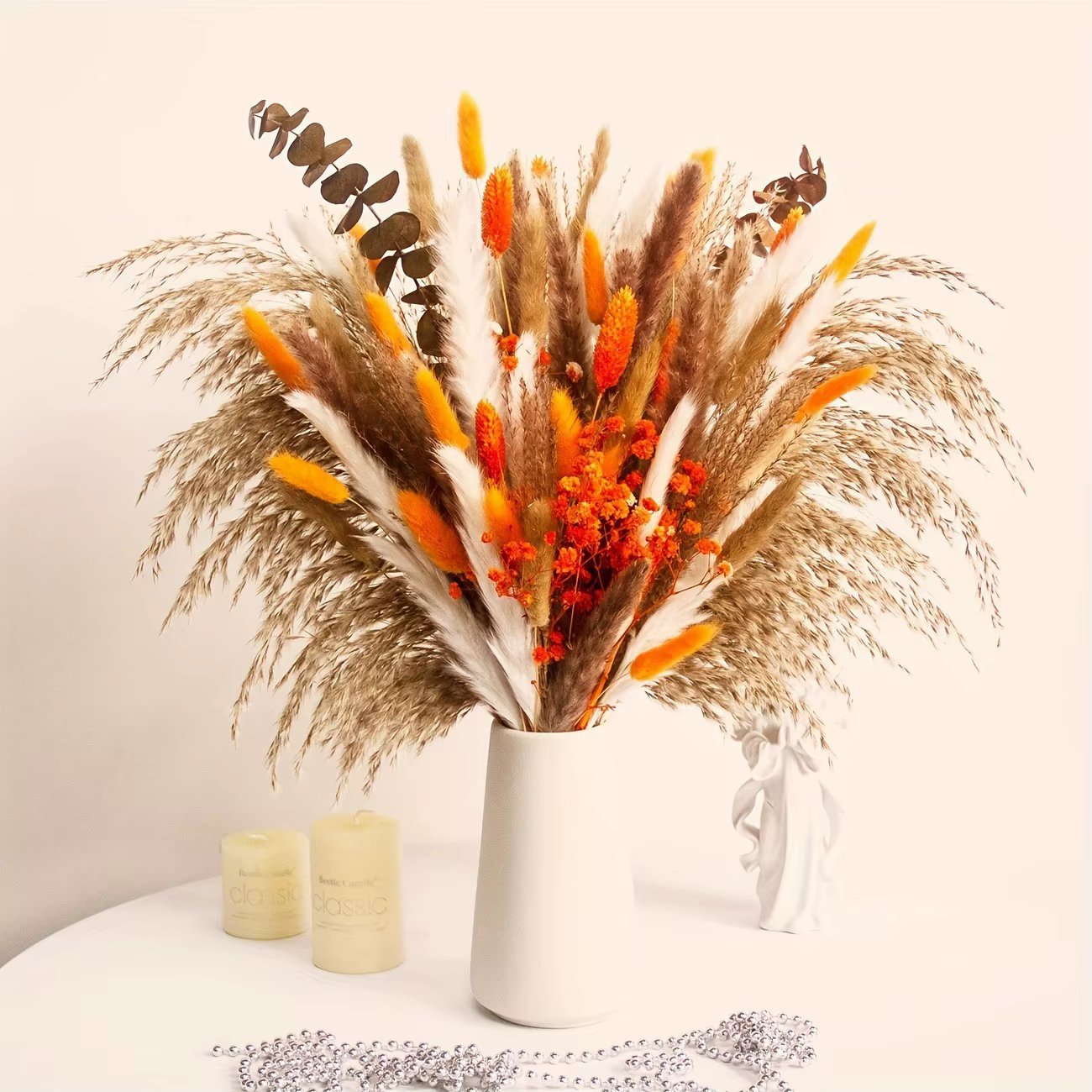 Bouquet de fleurs de Pampas séchées naturelles