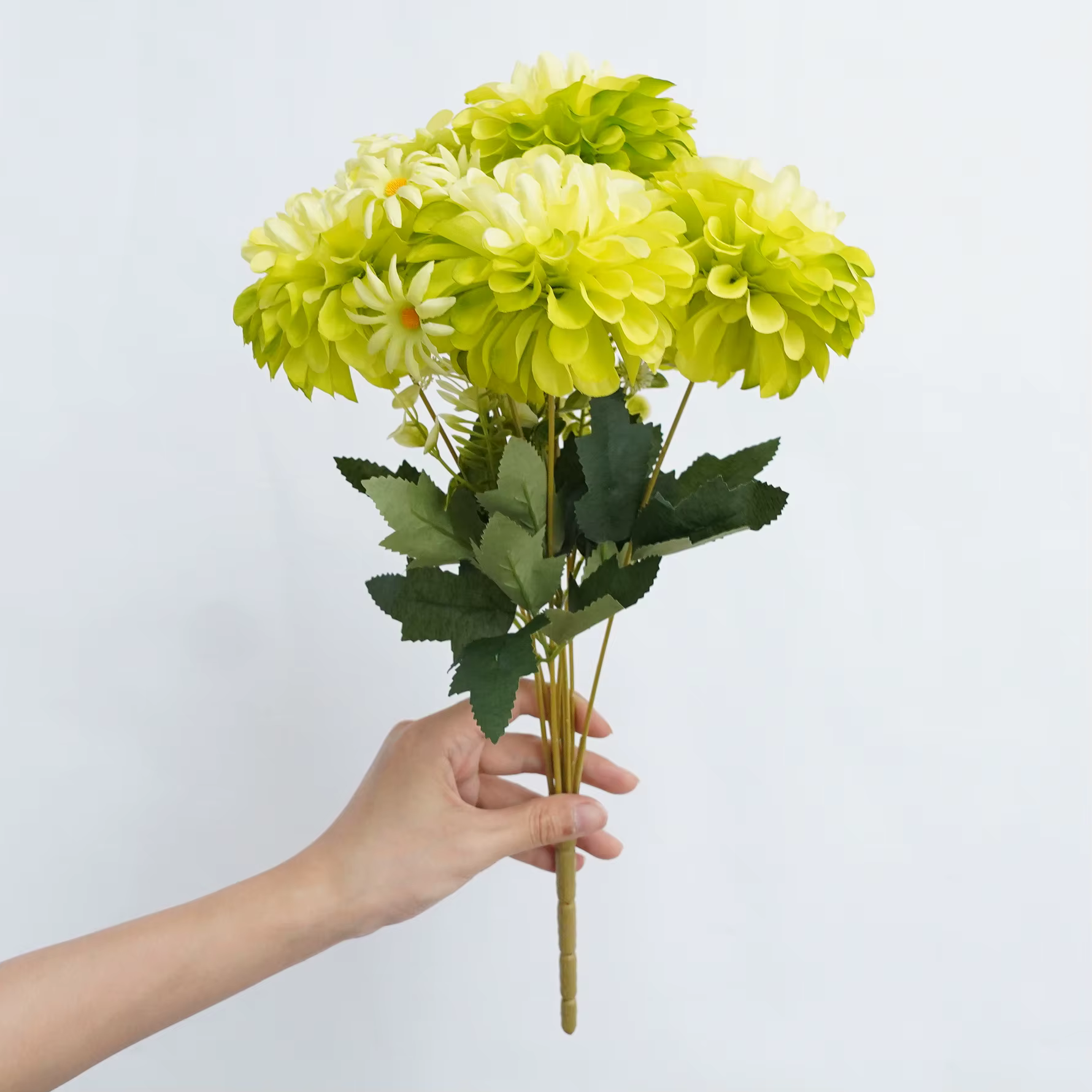 CHUXIN C8414 9 Têtes 1 Bouquet de Chrysanthèmes Artificiels pour Mariage