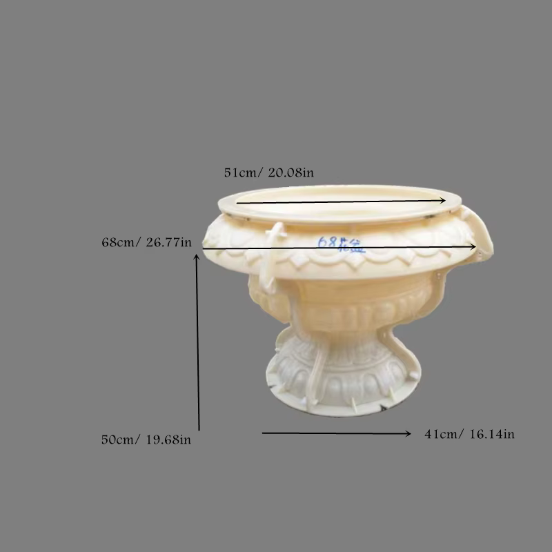 Summer Breeze Pot de fleur rond en béton durable