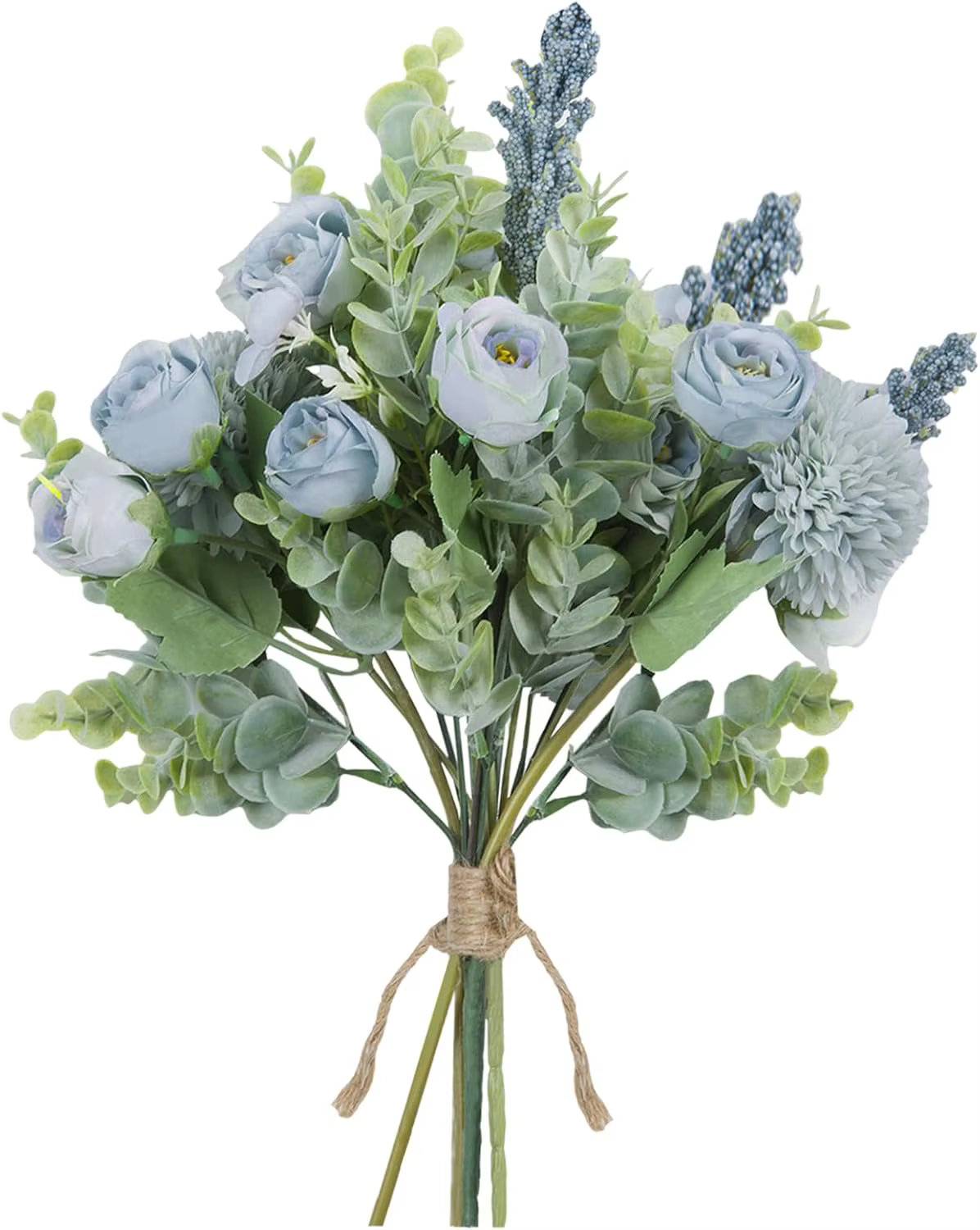 Pivoine Rose fleurs artificielles décor de mariage Eucalyptus mariée tenant Bouquet fête de noël organiser soie