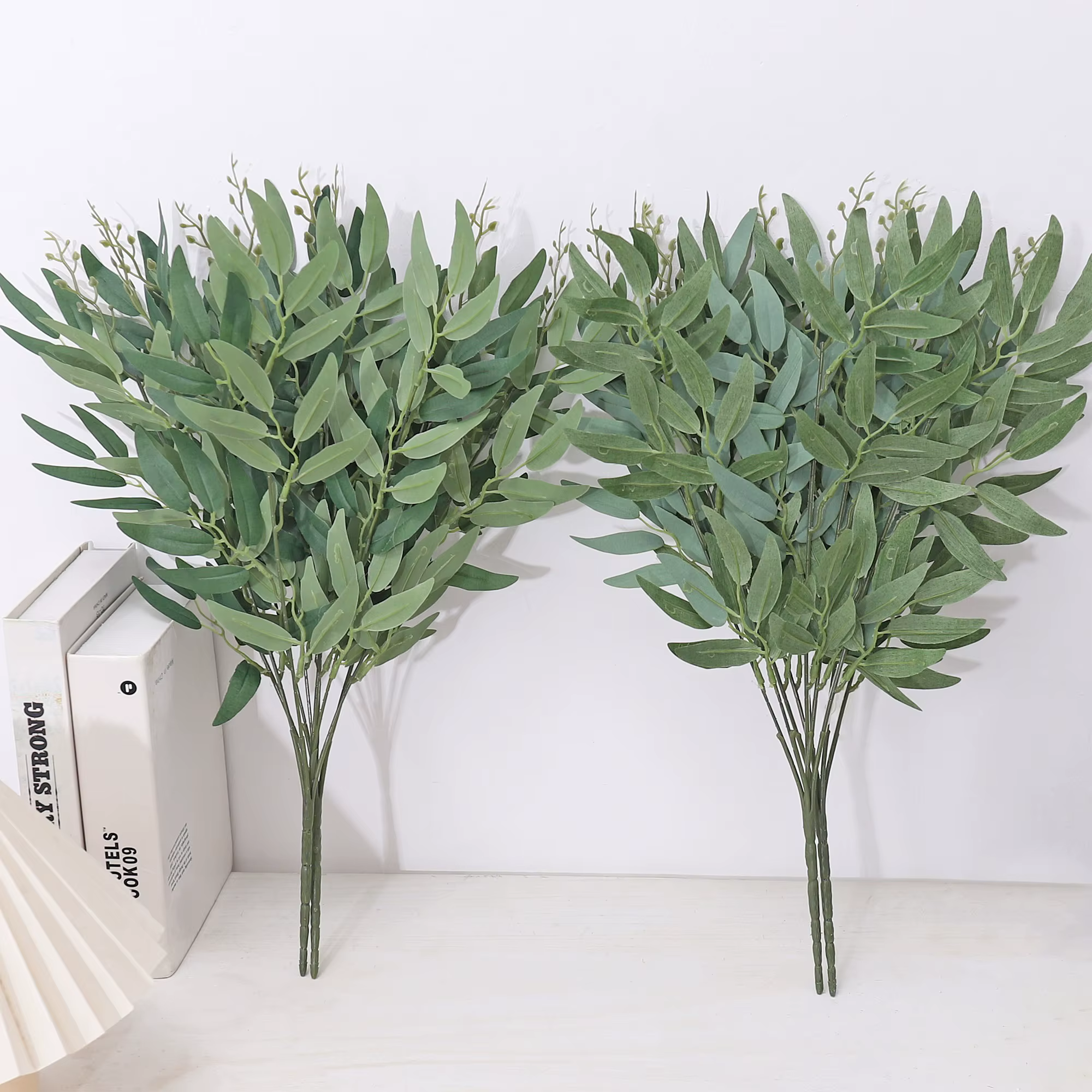 Feuilles de saule plantes vertes artificielles