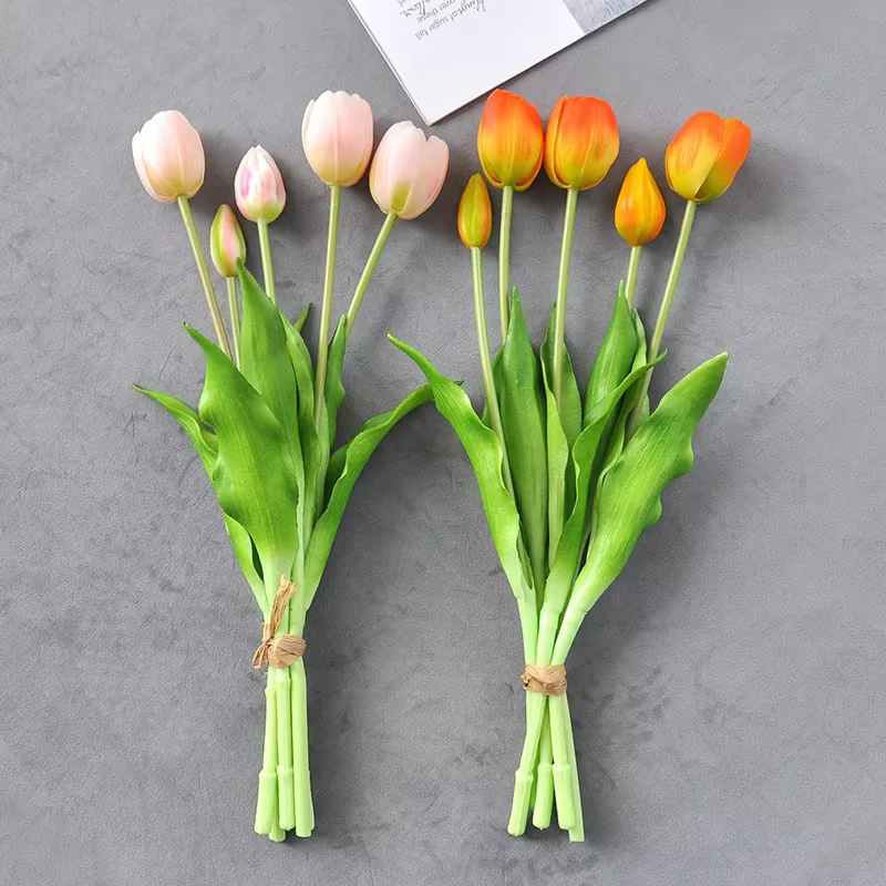 Bouquets de tulipes en caoutchouc souple Él