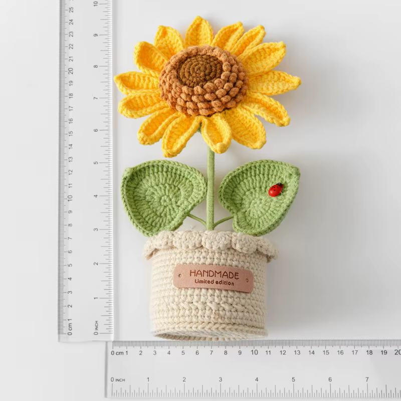 Grand fil de tournesol tissé créatif