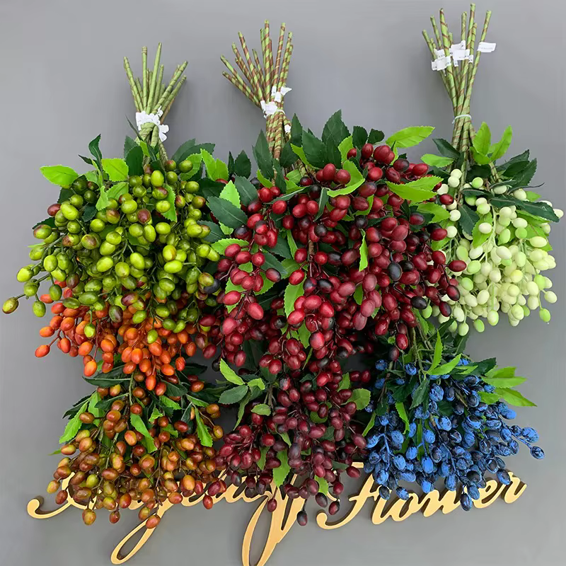 Simulation de branche de fruits d'olive