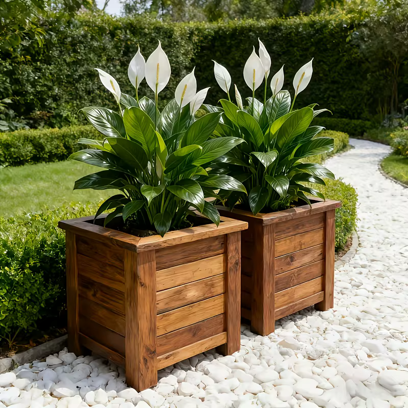 Plante artificielle réaliste en feuilles de palmier blanches