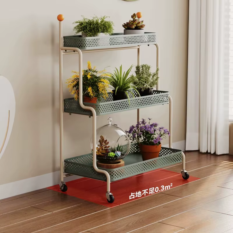 Support de présentation pour plantes d'extérieur en forme de rose