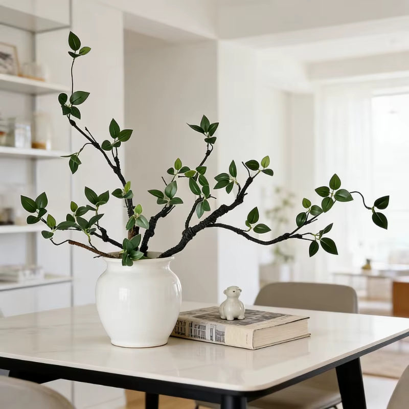 Branches artificielles vertes de 43 cm pour centre de table