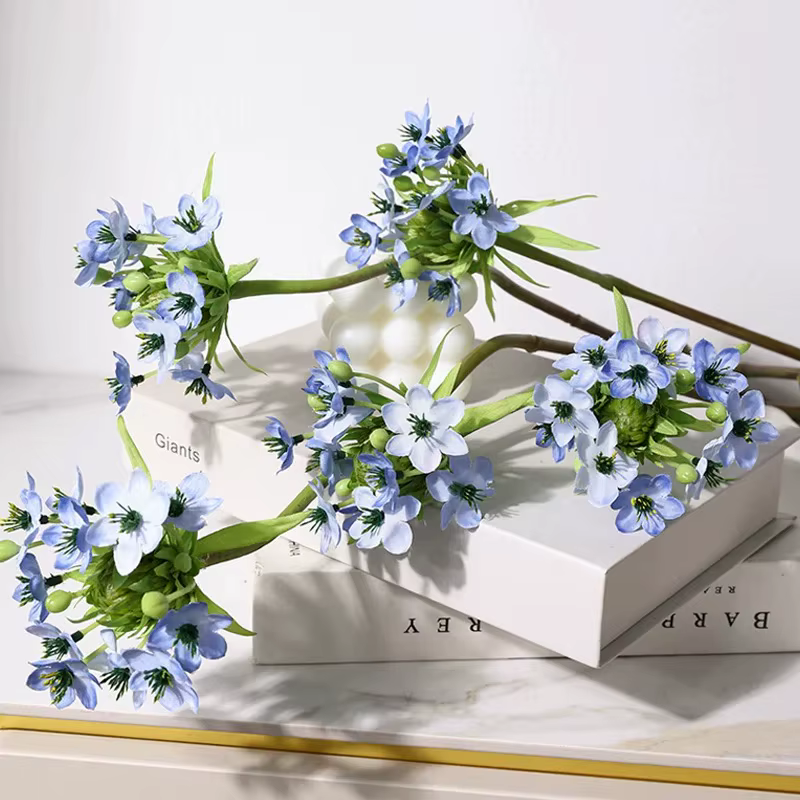 Lot de 3 fleurs artificielles Agapanthus