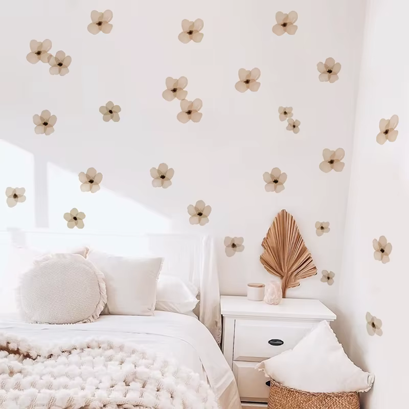 Stickers muraux floraux Boho nordiques vintage