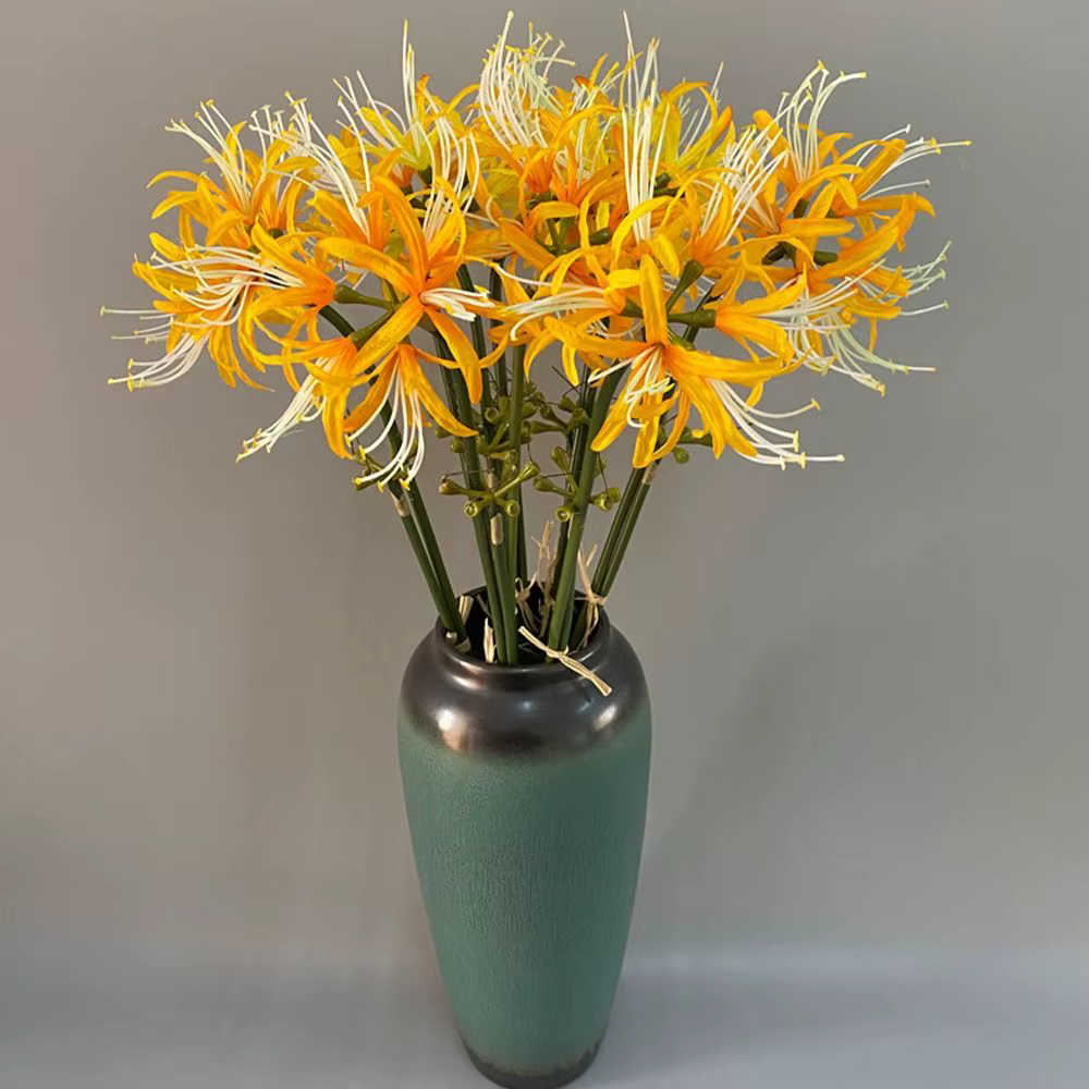 Branche de fleur Higanbana artificielle 60cm