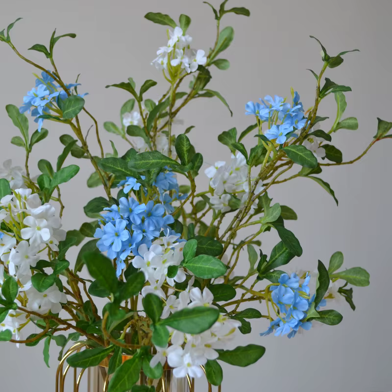 Plumbago – fleurs artificielles bleues 27 pouces