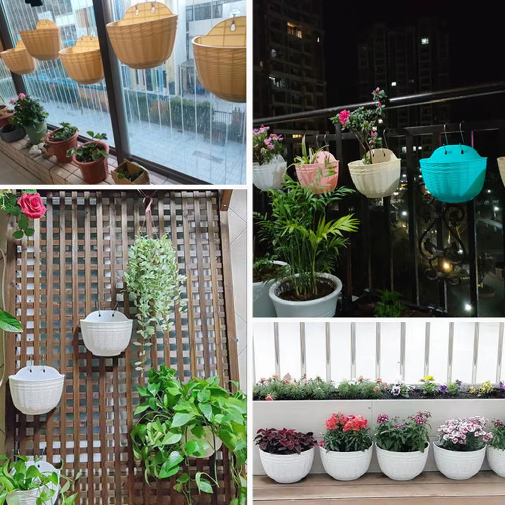 Pot de fleur hydroponique mural avec crochet