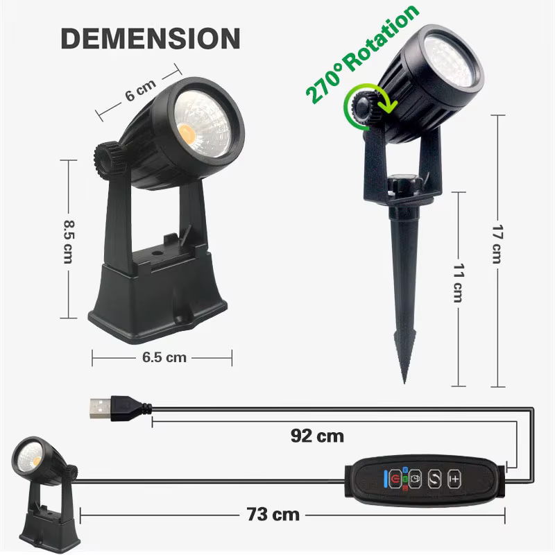 Spot LED USB pour plantes d'intérieur