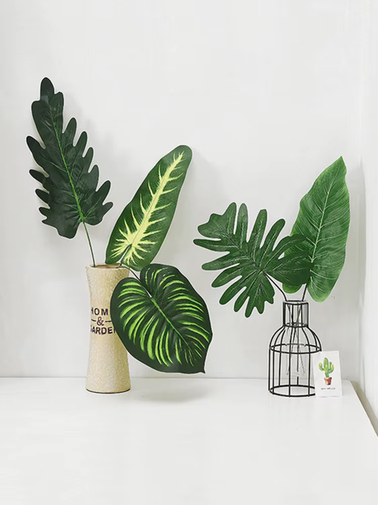 Feuilles de Monstera artificielles de Style hawaïen