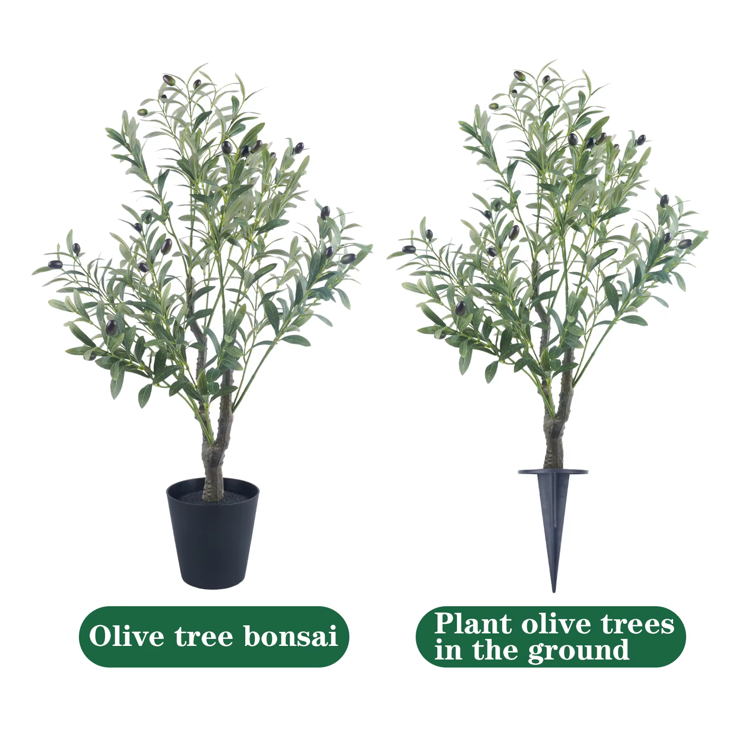 Olive artificielle Uflower avec Pot