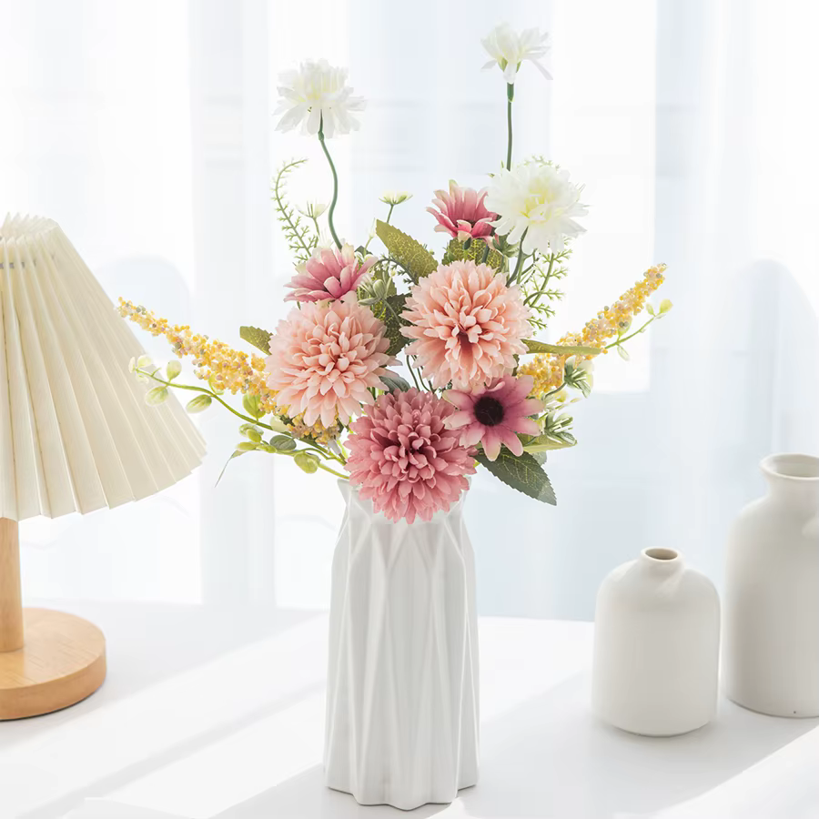 Fleurs artificielles en soie