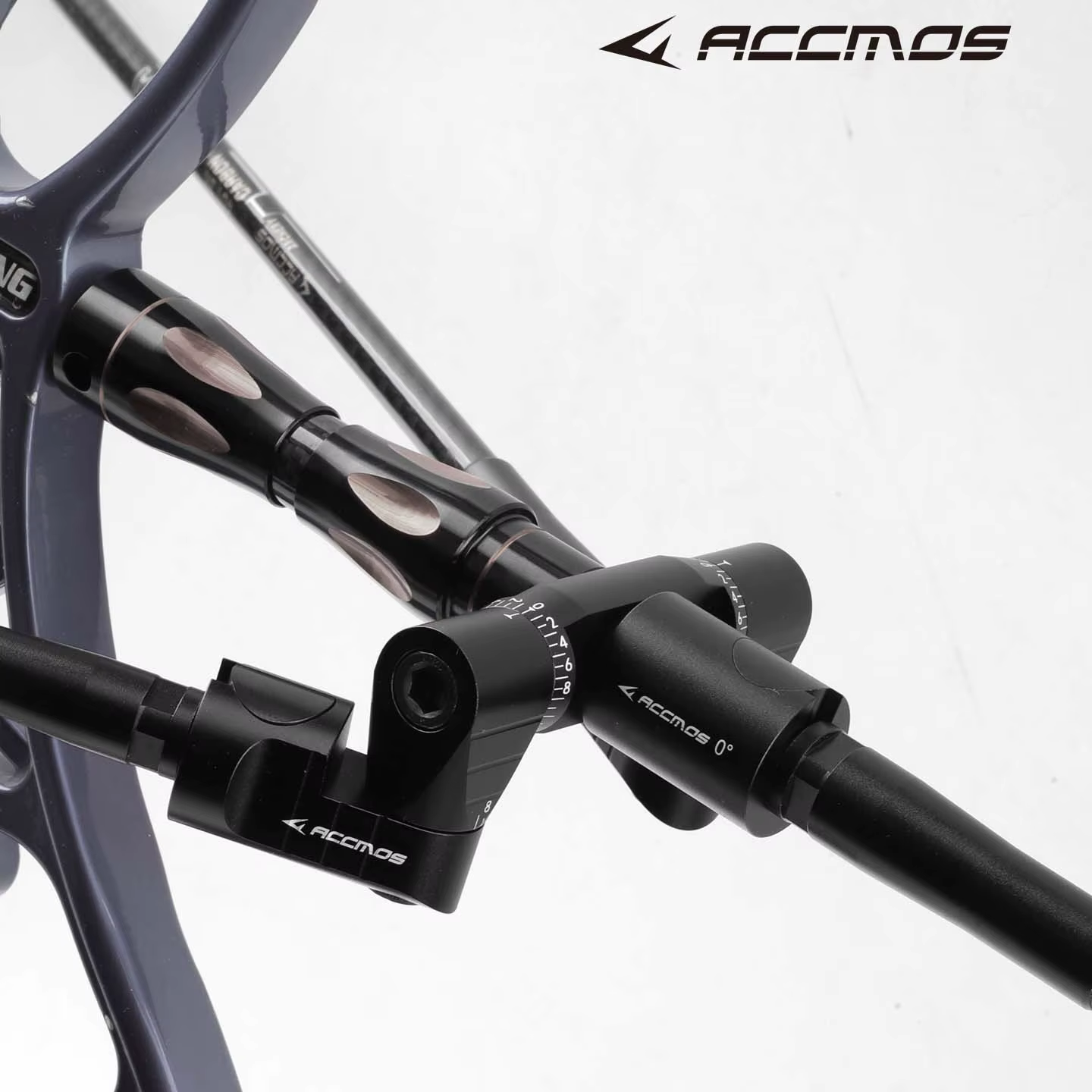 ACCMOS – barre en V double face en alliage d'aluminium, Angle réglable avec barre stabilisatrice d'équilibre, accessoire de tir à l'arc à montage à dégagement rapide