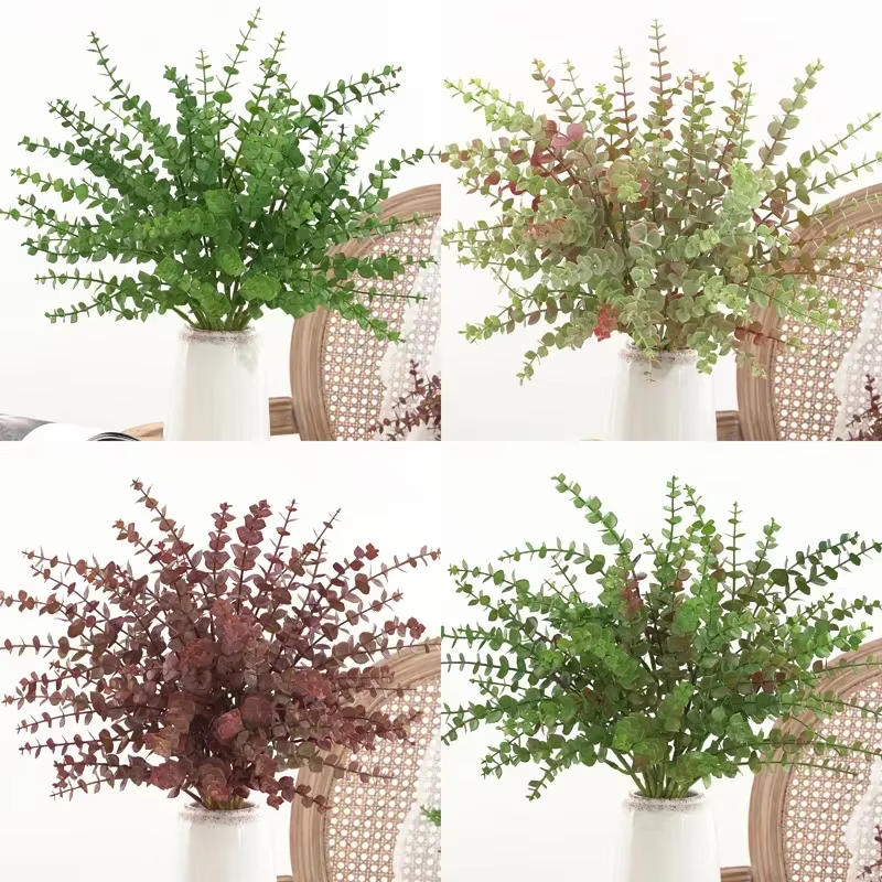Plantes vertes artificielles en plastique
