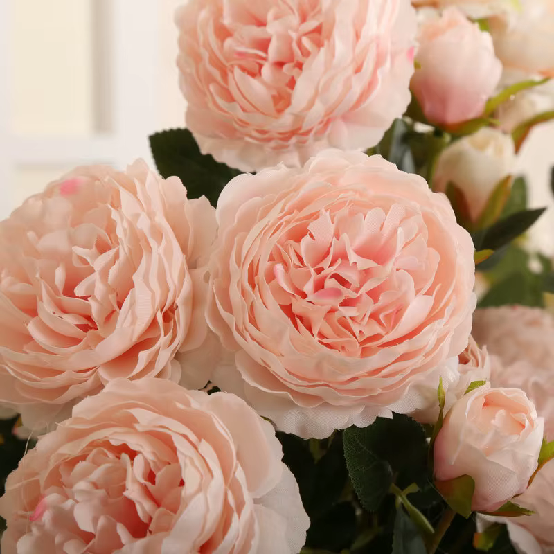 Branche de fleurs artificielles de pivoine