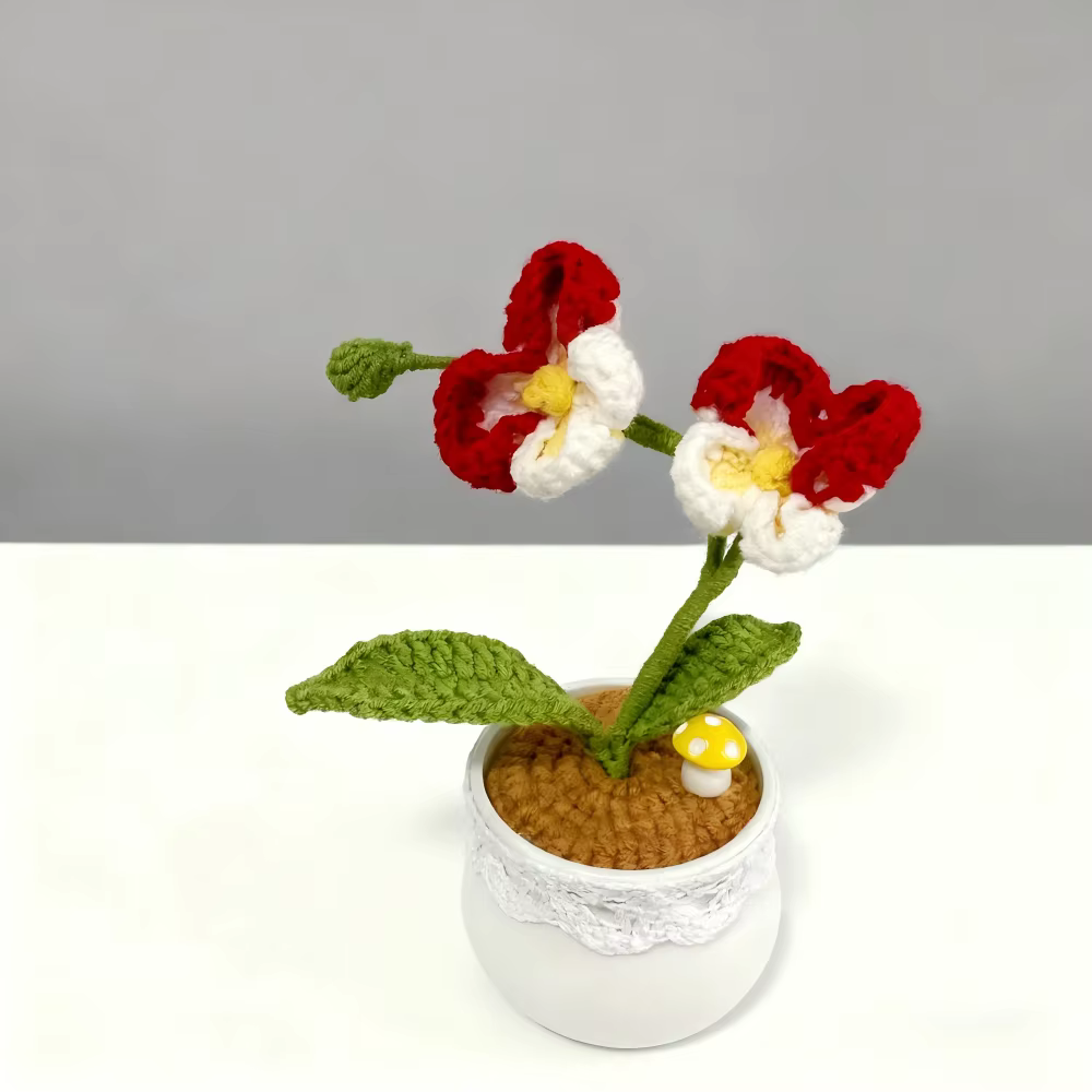 Orchidée papillon au Crochet faite à la main