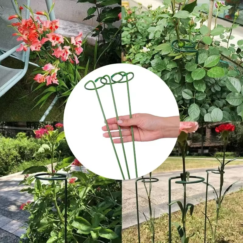 Tiges de Support de plantes métalliques 35/45/55cm