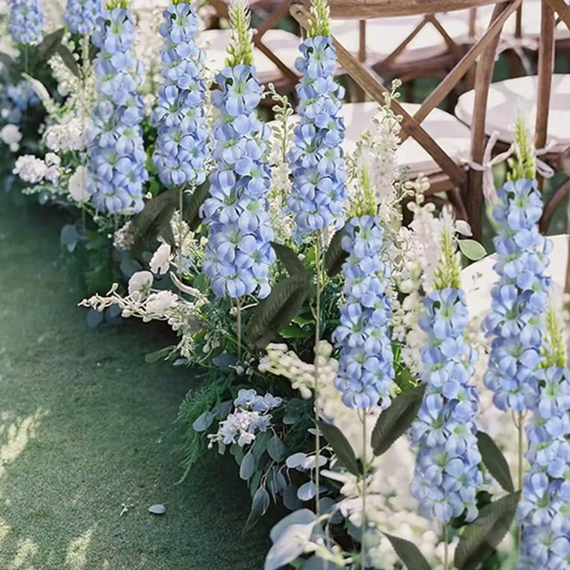 5 pièces fleurs artificielles jacinthe rotin maison salon célébration de mariage extérieur jardin mur boîte-cadeau décor bricolage accessoires
