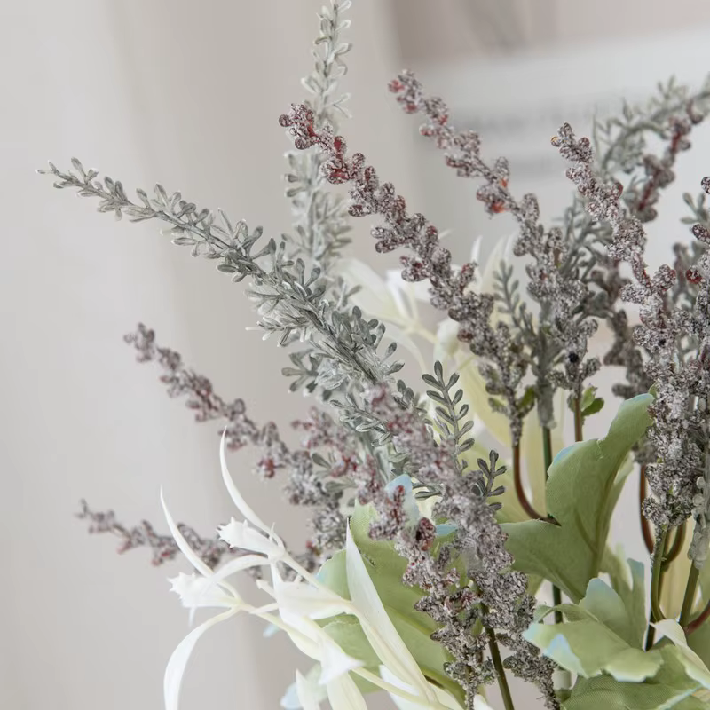 Plantes artificielles lavande gypsophile fleurs Bouquet PE pour mariage bricolage couronnes de noël Arrangement Floral décor de chambre à coucher