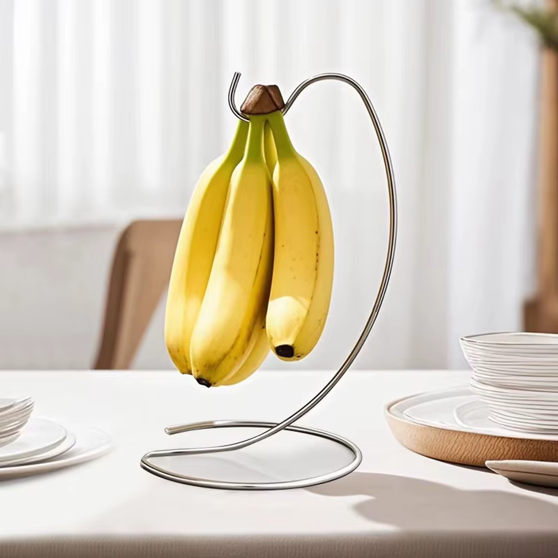 Support de banane pour garder la banane fraîche, support moderne, crochet d'arbre pour comptoir de cuisine, Gadget de cuisine mignon