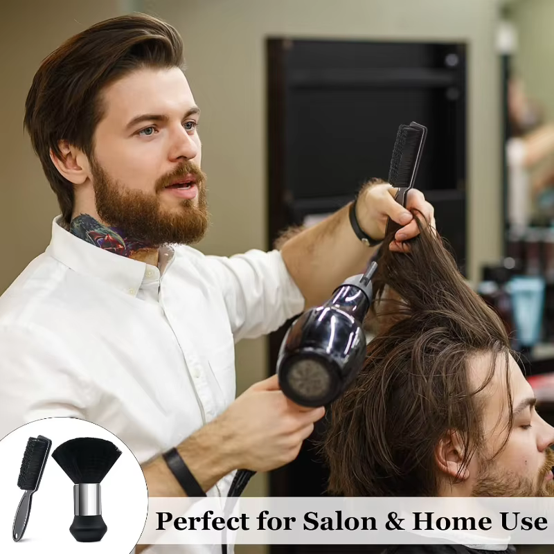 Accessoires de barbier essentiels, fournitures de nettoyage pour salon de coiffure, coiffeurs professionnels, plumeau de cou, outil de plumeau pour barbiers
