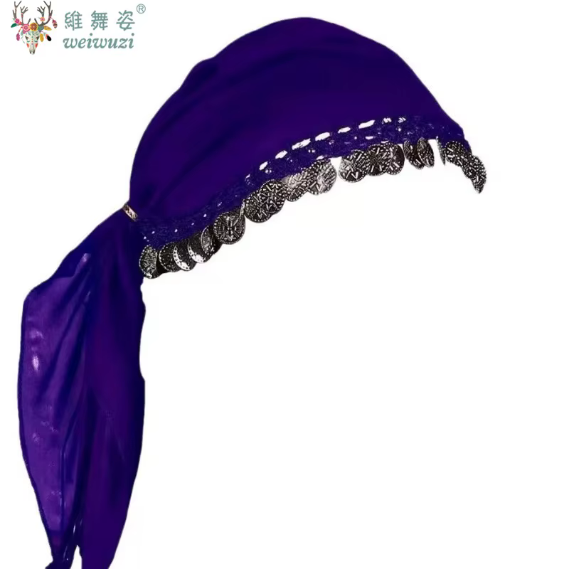Accessoires de danse du ventre pour femmes, foulard de pièce de monnaie gitane, voile, accessoire de Costume de danse ethnique, chapeaux folkloriques fantaisie jolis