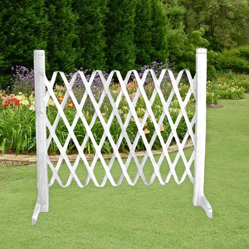 Clôture de Jardin Rétractable en Bois de 50cm de Hauteur