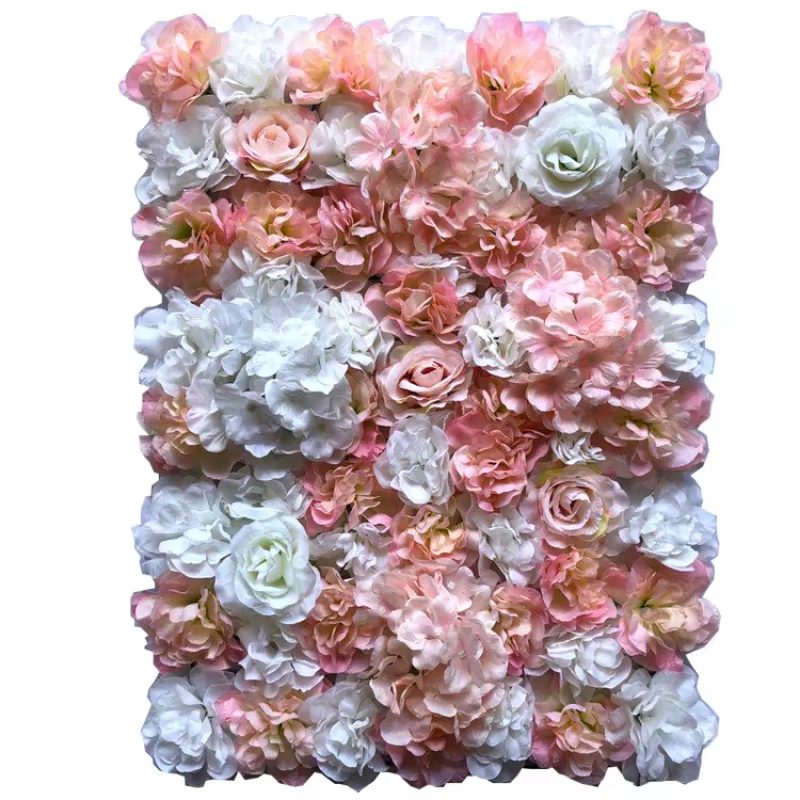 Mur de fleurs artificielles en soie