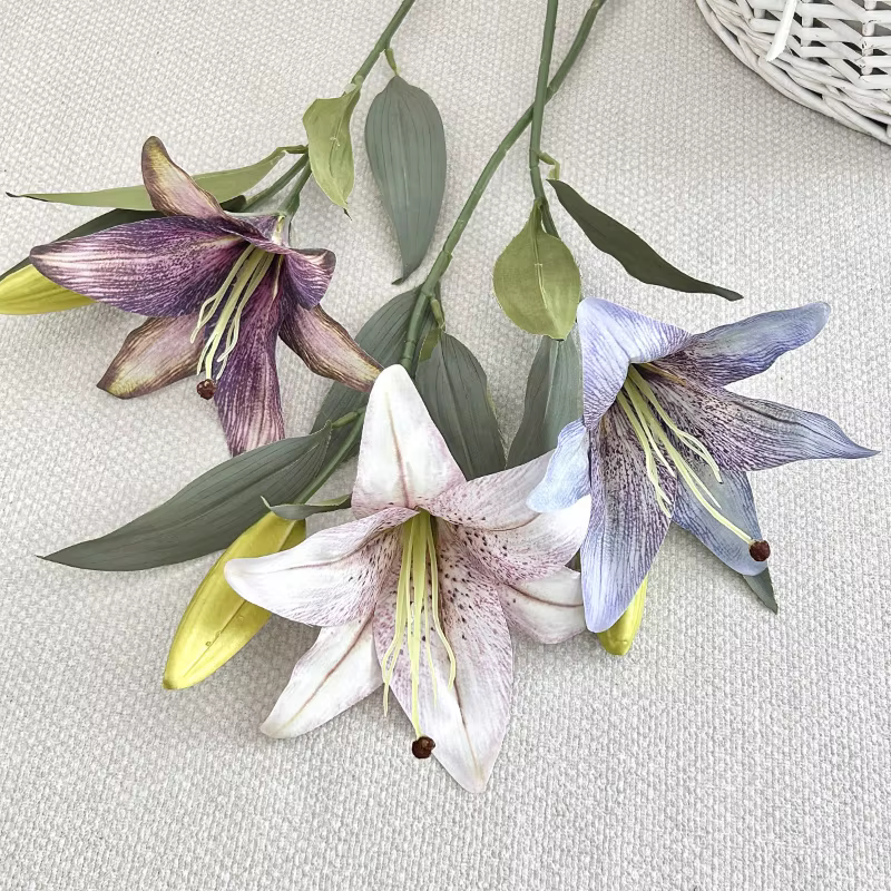 Bouquet de Lys Artificiel de 18cm de Diamètre