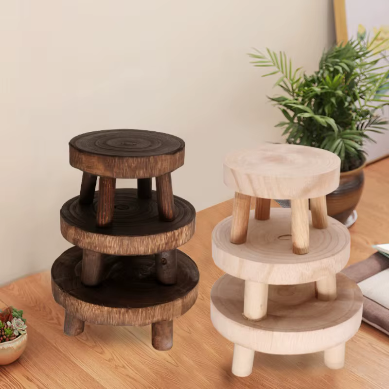 Support de plantes en bois
