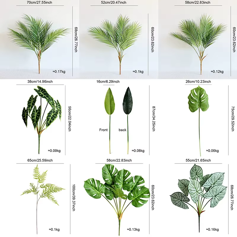 Plantes d'arbre artificielles tropicales de 88 CM