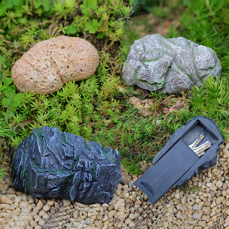 Décoration de jardin en pierre secrète