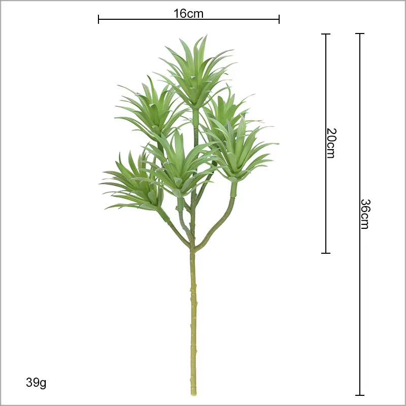 Plantes vertes artificielles en plastique