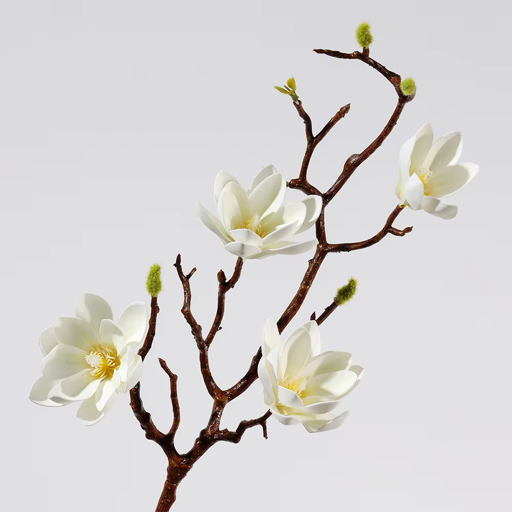 Grande fleur de magnolia artificielle faite à la main