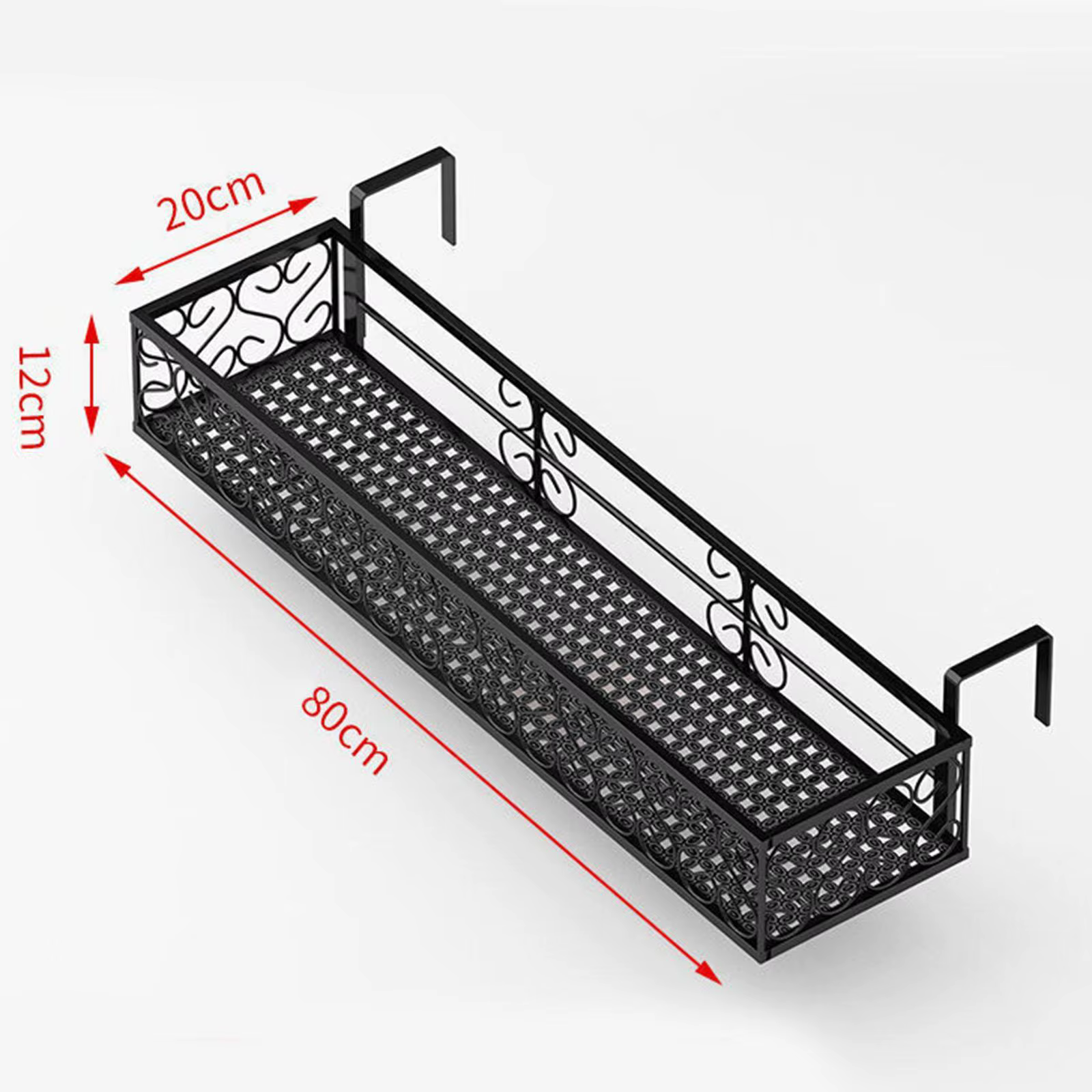 Présentoir de jardinière de garde-corps pour balcon