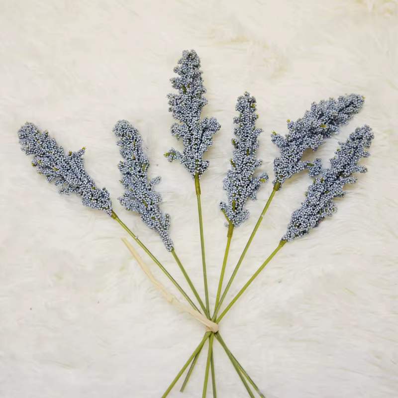 Ensemble de plantes à fleurs artificielles PE lavande