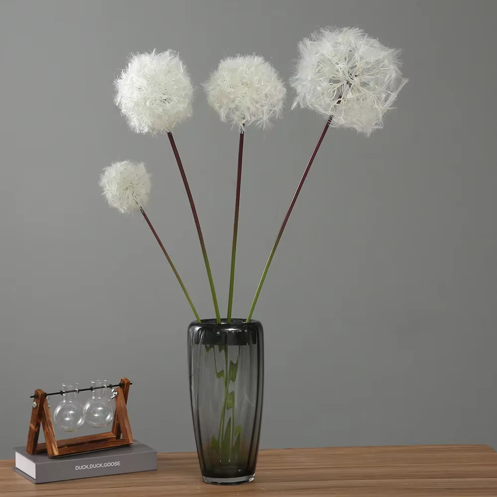 Bouquet de Pissenlits Blancs Artificiels
