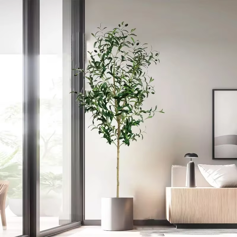 Branche d'olivier artificielle de 120-180 cm sans pot