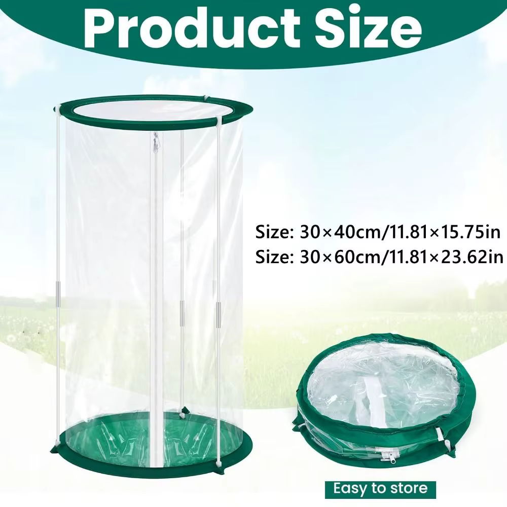 Mini serre coupe-vent en PVC transparent pour plante