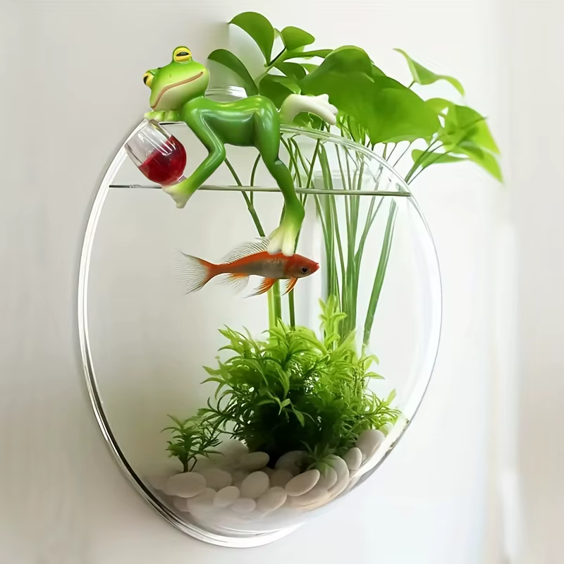 Jardinière de grenouille contemporaine en résine
