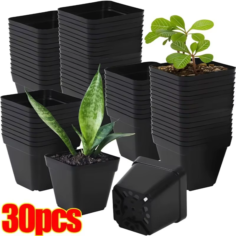 Pots de pépinière en plastique avec trous respirants