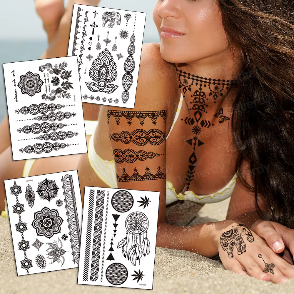 Autocollant de tatouage temporaire