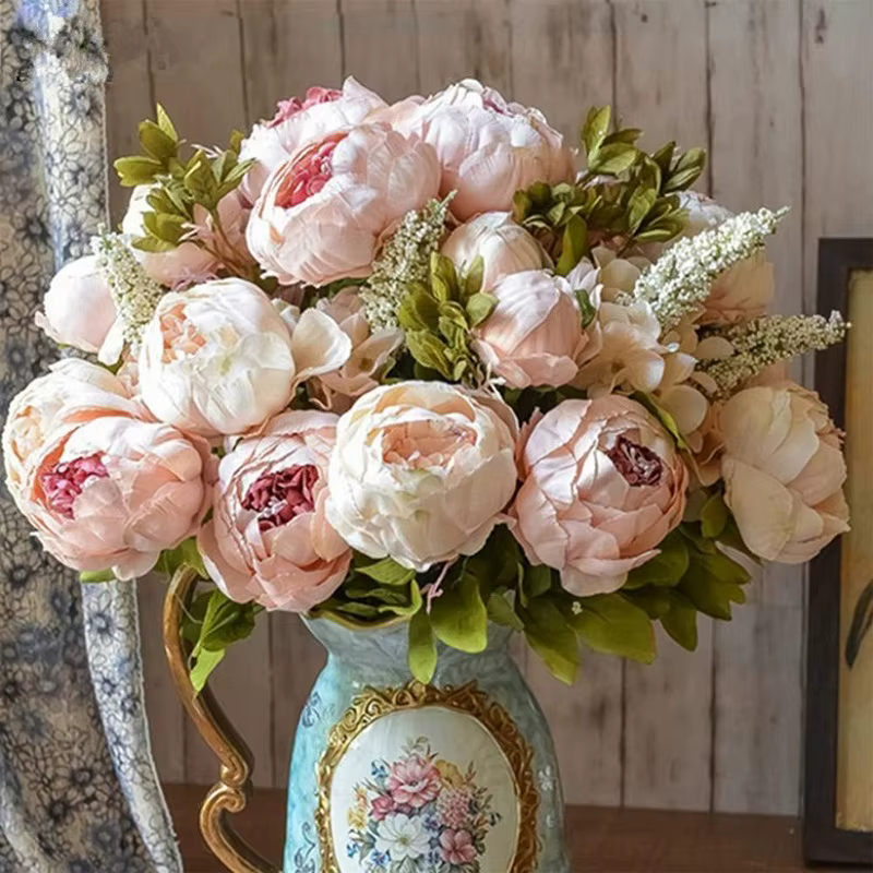 Bouquet de Fausses Fleurs en Soie