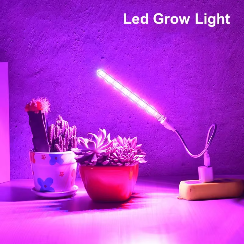 5V LED élèvent la lumière spectre complet plante lampe avec tuyau Flexible serre intérieure Phyto USB