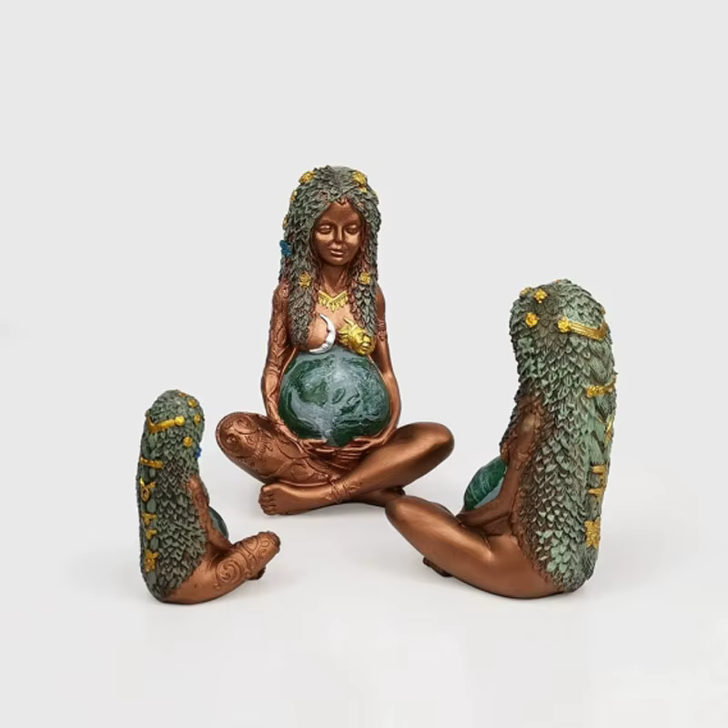 Gaia-Figurine de la Terre Mère Enceinte
