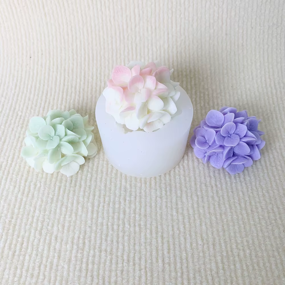 Moules en Silicone pour fleurs d'hortensia